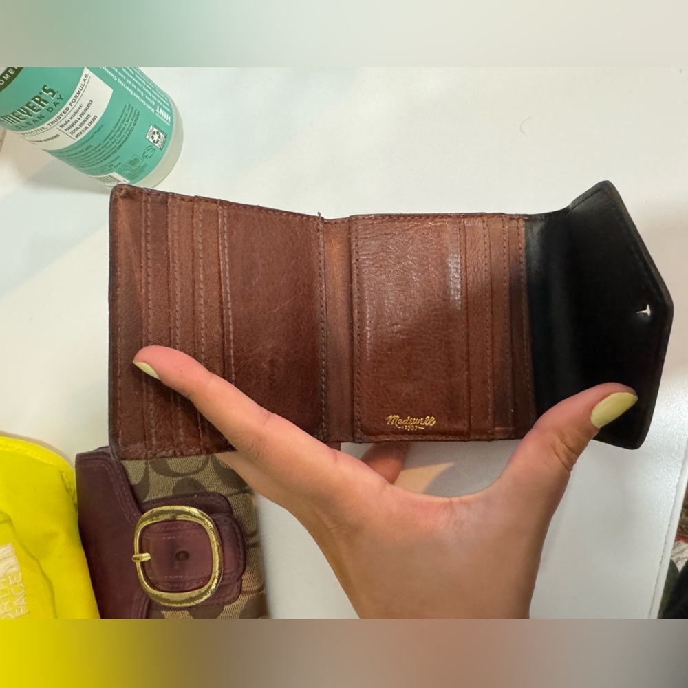 Madewell leather colorblock envelope wallet - Picture 5 of 6